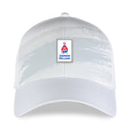 Ahead Splash Pattern Performance Cap Transfer - White Grey - Splash - View 2