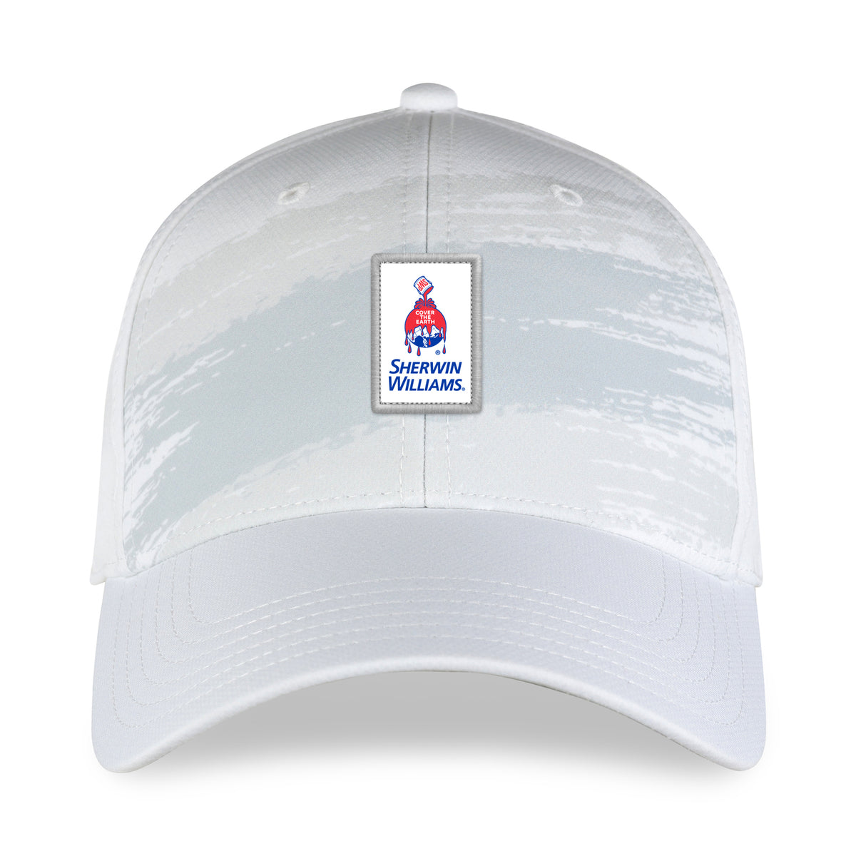 Ahead Splash Pattern Performance Cap Transfer - White Grey - Splash - View 2