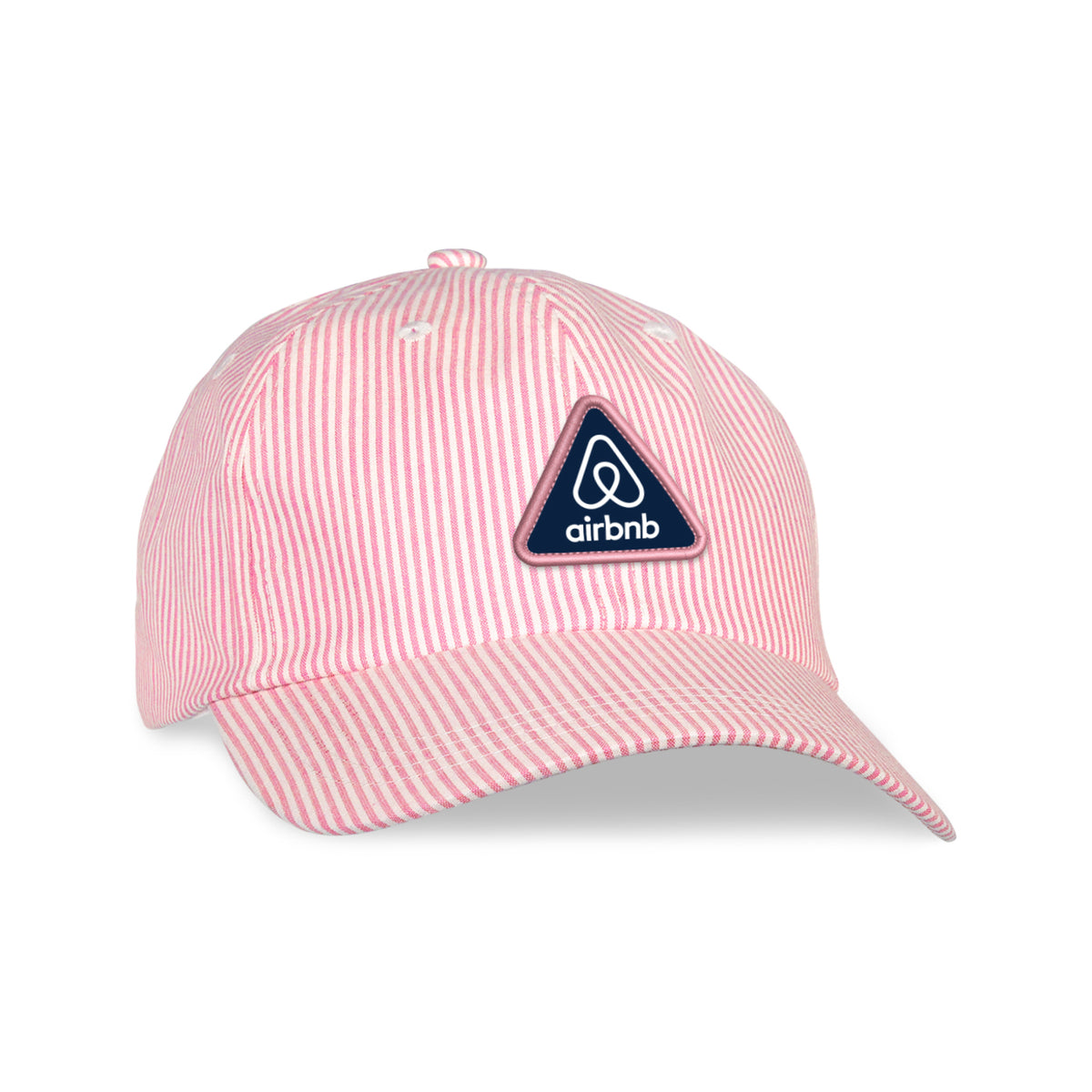 Ahead Stewart Oxford Stripe Cap Transfer - Pink/White - View 1