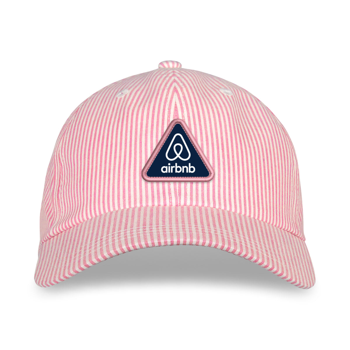 Ahead Stewart Oxford Stripe Cap Transfer - Pink/White - View 2