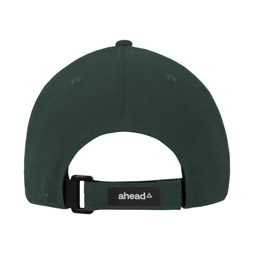 Ahead Stratus Stretch Performance Cap, Structured Embroidery - University Hunter Green - View 5