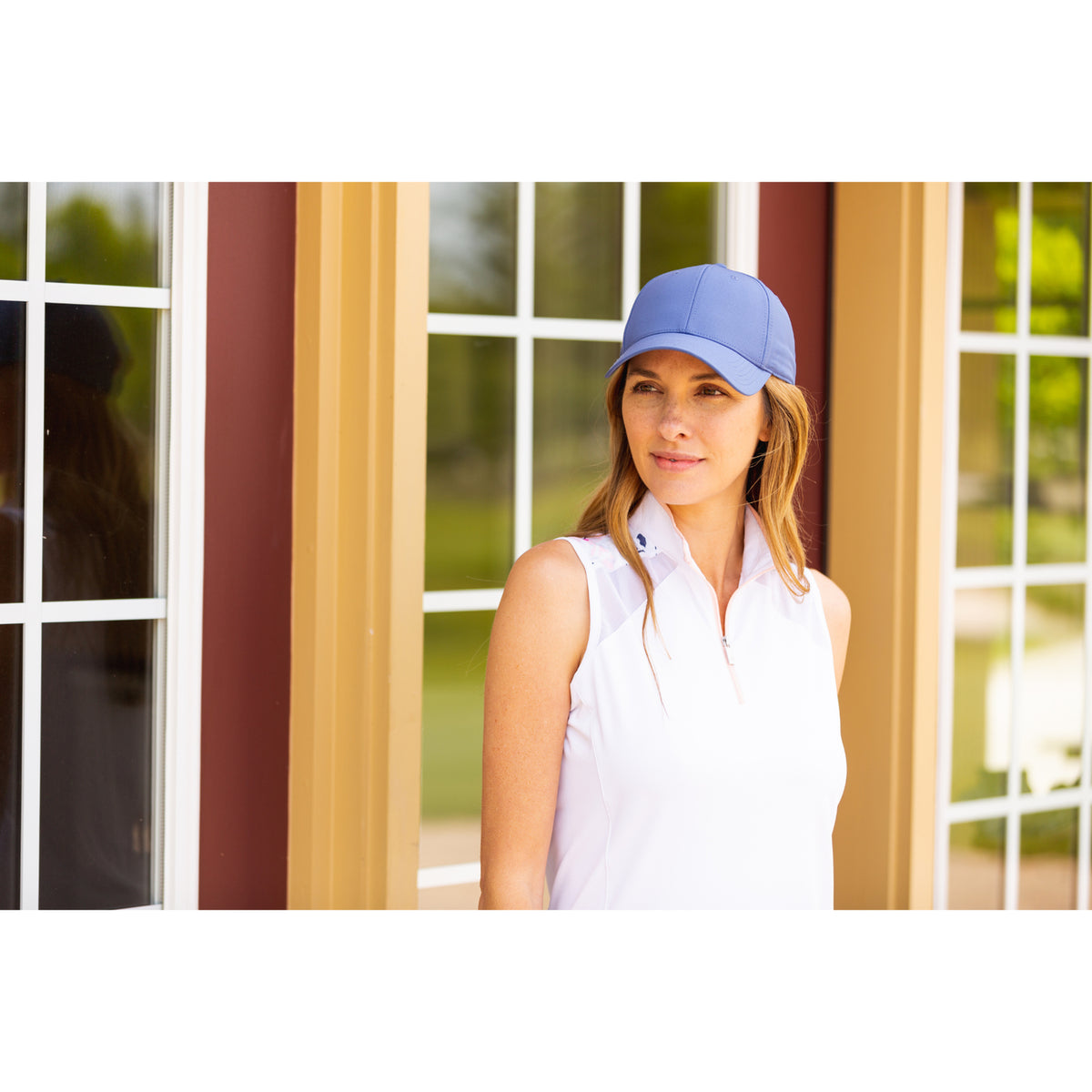 Ahead Stratus Stretch Performance Cap, Structured Transfer - Slate Blue - View 6