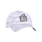 Ahead Streaker Patterned Performance Cap Embroidery - White Grey Americana - View 2