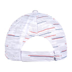 Ahead Streaker Patterned Performance Cap Embroidery - White Grey Americana - View 6
