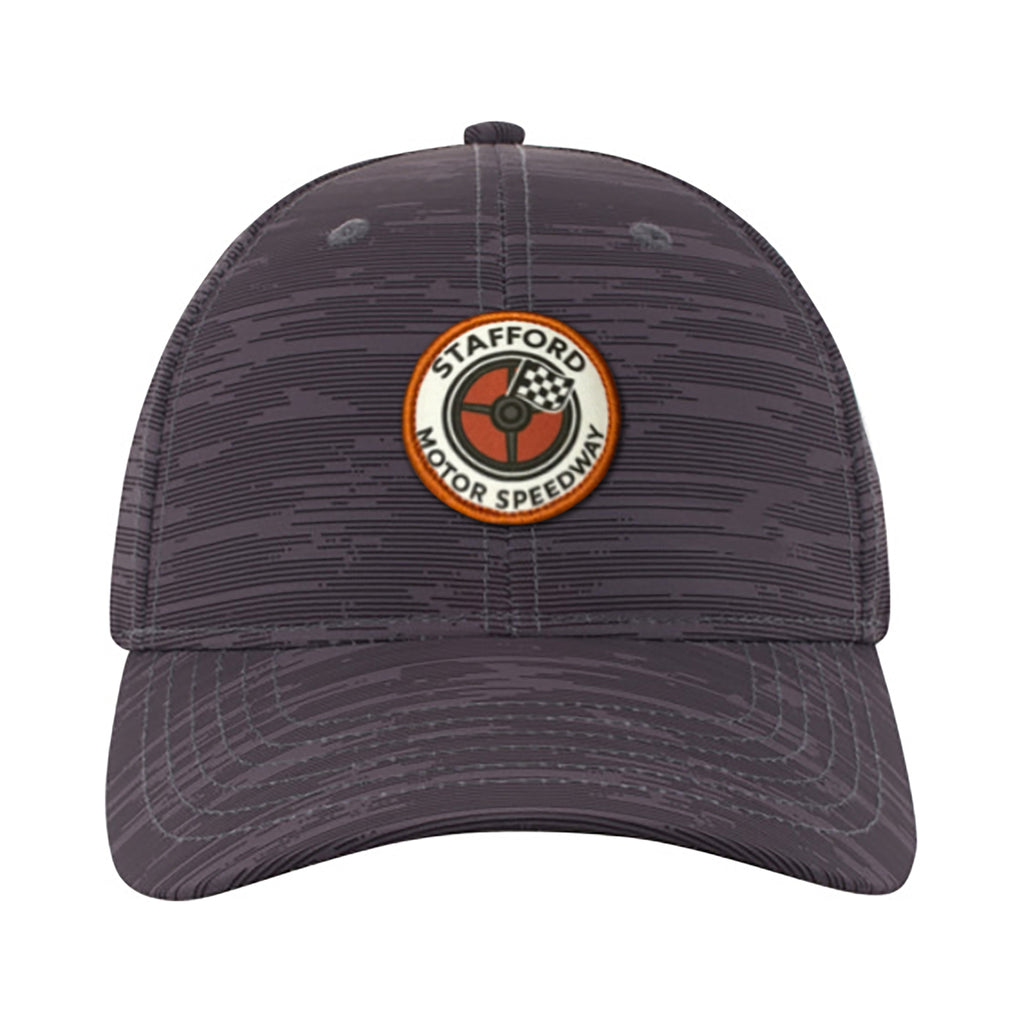 Ahead Streaker Patterned Performance Cap Transfer - Black/Charcoal - View 2