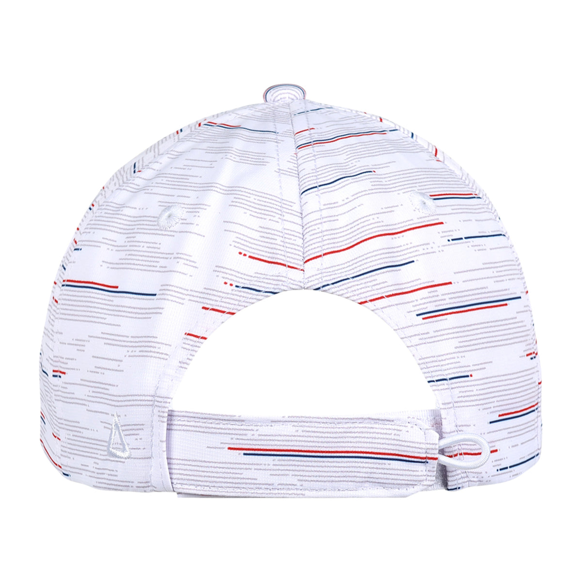 Ahead Streaker Patterned Performance Cap Transfer - White Grey Americana - View 6