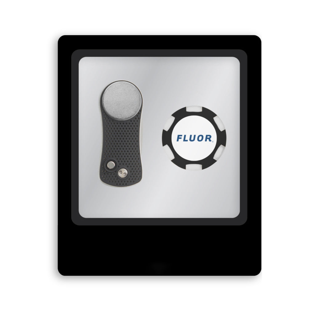 Ahead Switchfix Divot Tool and Poker Chip Gift Set - Black/Silver - View 2