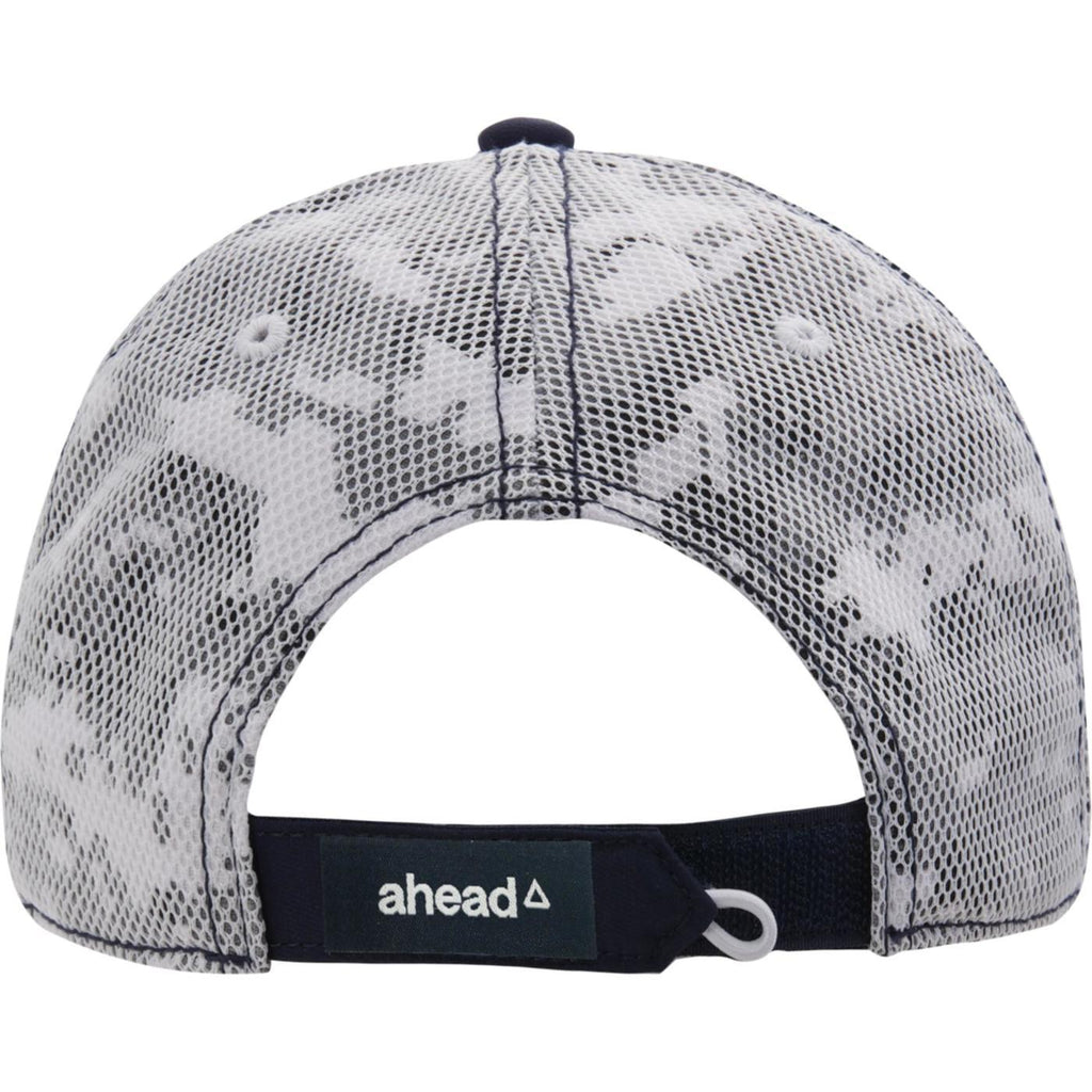 Ahead Taylor Camo Mesh Back Cap, UPF 50+ Transfer - Navy/Camo - View 5