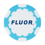 Ahead Weighted Poker Chip Ball Marker, Two Sided - Light Blue/White - View 1