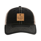 Ahead Wharf Tea Stained Mesh Back Cap Embroidery - Black - View 3