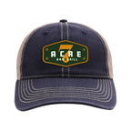 Ahead Wharf Tea Stained Mesh Back Cap Embroidery - Navy - View 2