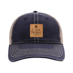 Ahead Wharf Tea Stained Mesh Back Cap Embroidery - Navy - View 3