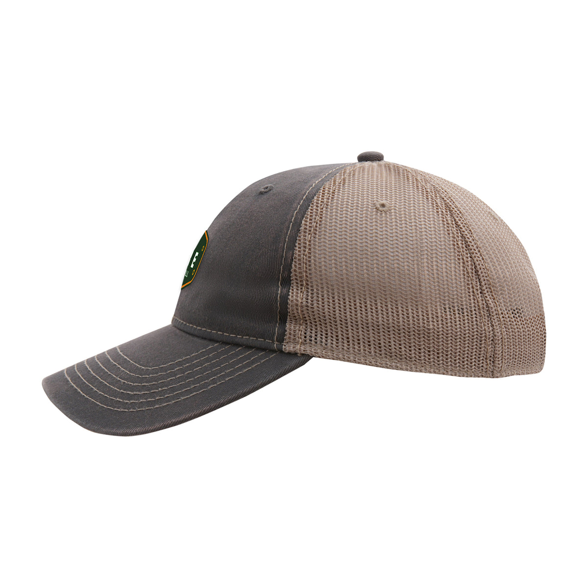 Ahead Wharf Tea Stained Mesh Back Cap Embroidery - Storm - View 5