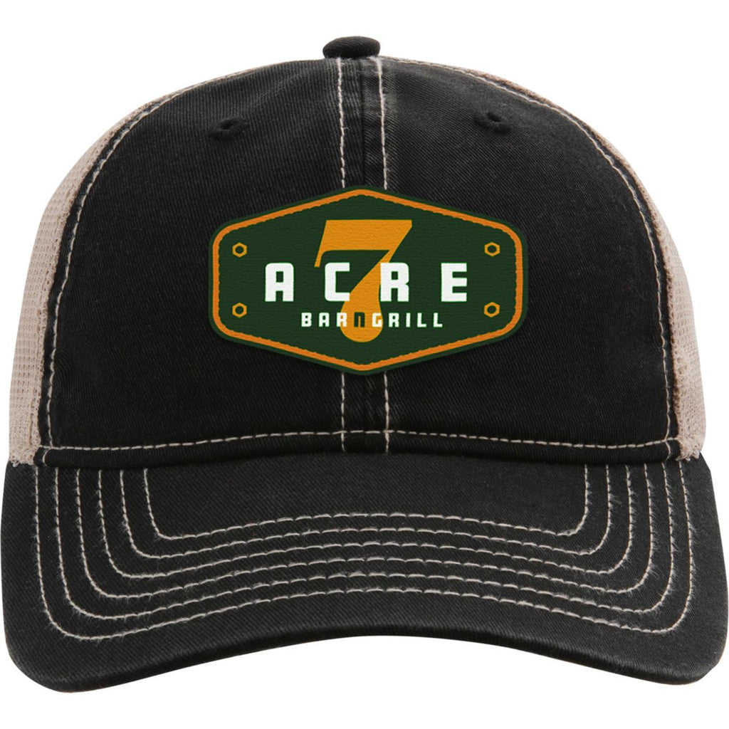 Ahead Wharf Tea Stained Mesh Back Cap Transfer - Black - View 2