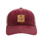 Ahead Wharf Tea Stained Mesh Back Cap Transfer - Maroon - View 3