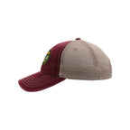 Ahead Wharf Tea Stained Mesh Back Cap Transfer - Maroon - View 5