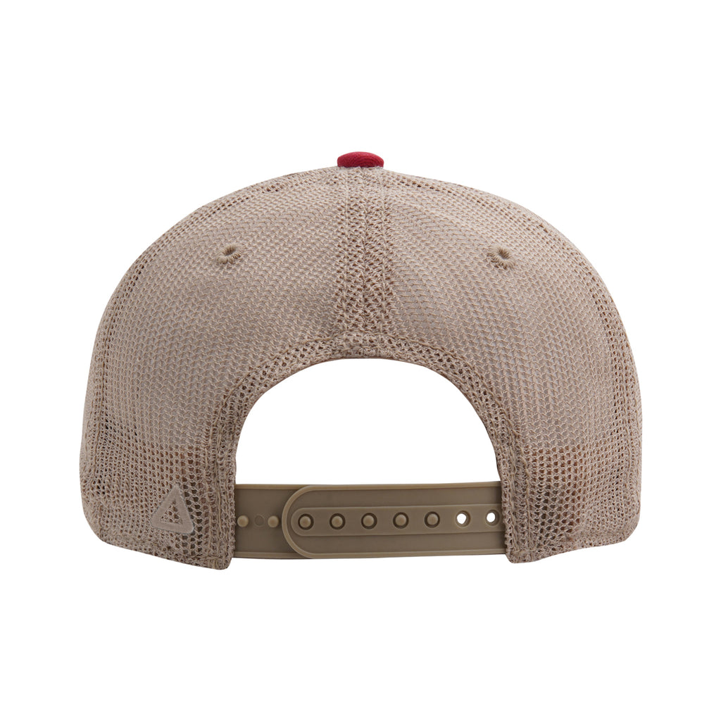 Ahead Wharf Tea Stained Mesh Back Cap Transfer - Maroon - View 6
