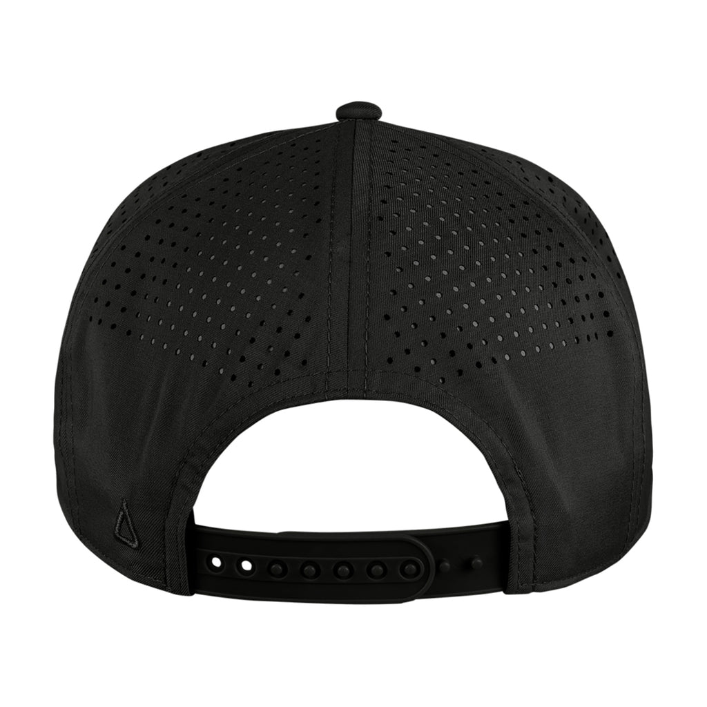 Ahead Zurich Flat Bill Cap with Rope Detail Transfer - Black - View 5