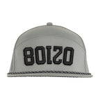 Ahead Zurich Flat Bill Cap with Rope Detail Transfer - Cement - View 2
