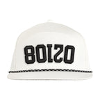 Ahead Zurich Flat Bill Cap with Rope Detail Transfer - White - View 2