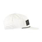 Ahead Zurich Flat Bill Cap with Rope Detail Transfer - White - View 4