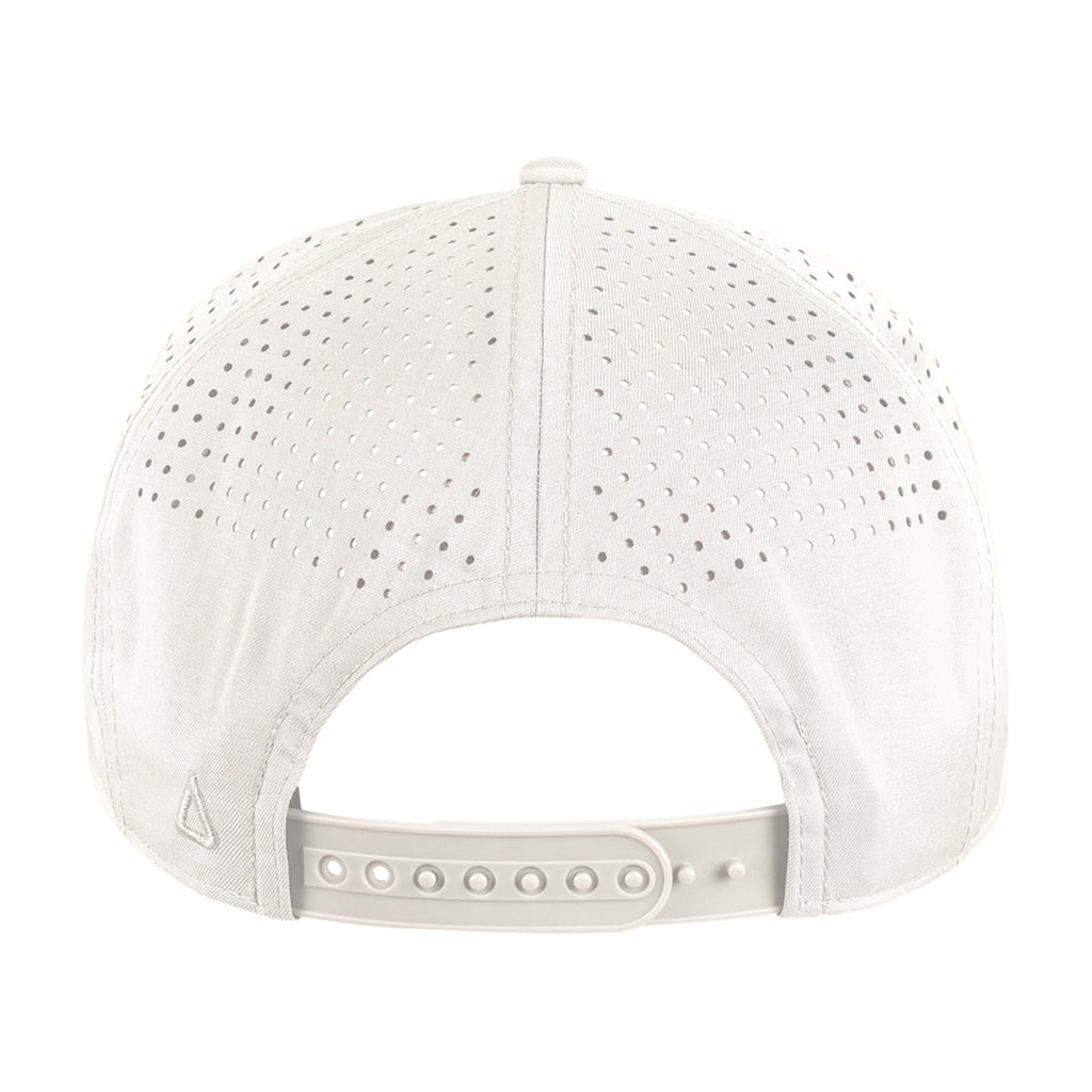 Ahead Zurich Flat Bill Cap with Rope Detail Transfer - White - View 5