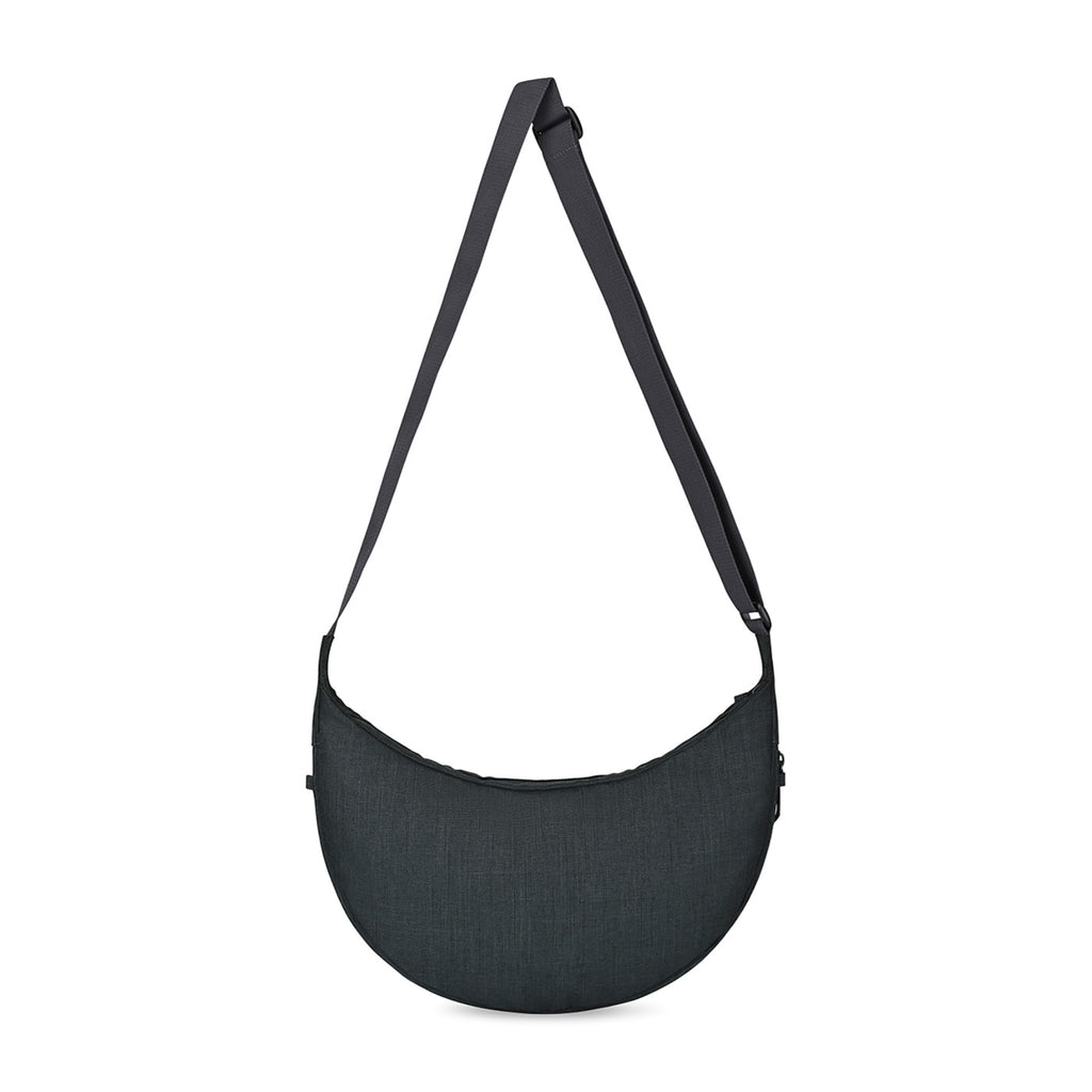 Alba Expandable Sling Bag in Recycled PET Transfer - Black Sand - View 2