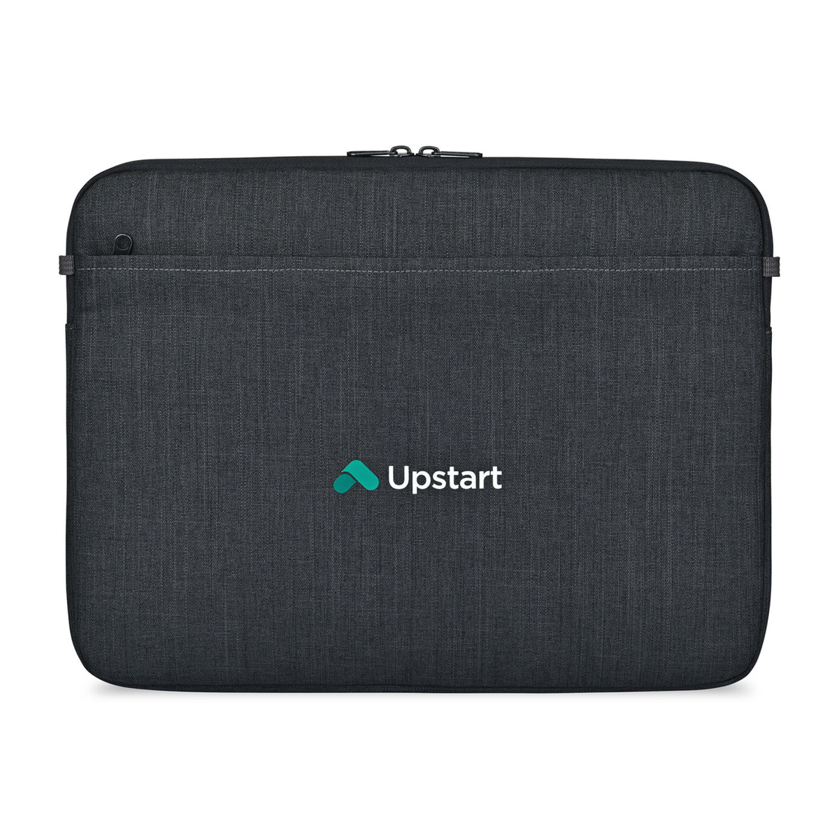 Alba Laptop Sleeve in Recycled PET, 16 Inch Embroidery - Black Sand - View 1