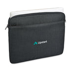 Alba Laptop Sleeve in Recycled PET, 16 Inch Embroidery - Black Sand - View 2