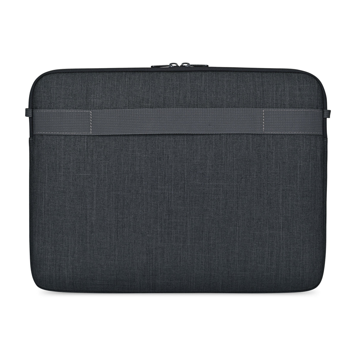 Alba Laptop Sleeve in Recycled PET, 16 Inch Embroidery - Black Sand - View 3