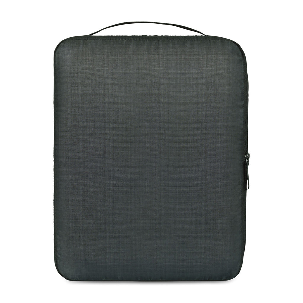 Alba Recycled Compression Packing Cube, Large Embroidery - Black Sand - View 3
