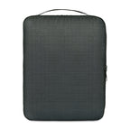 Alba Recycled Compression Packing Cube, Large Embroidery - Black Sand - View 3