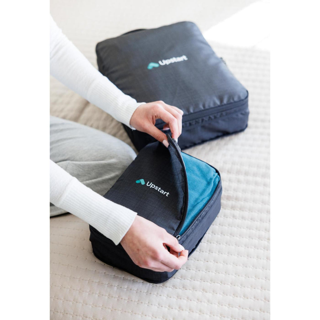 Alba Recycled Compression Packing Cube Set, Medium and Large - Black Sand - View 8