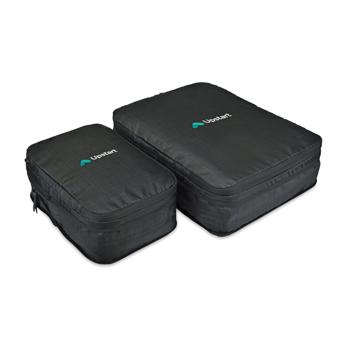 Alba Recycled Compression Packing Cube Set, Medium and Large Embroidery - Black Sand - View 5