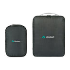 Alba Recycled Compression Packing Cube Set, Medium and Large Transfer - Black Sand - View 1