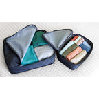 Alba Recycled Compression Packing Cube Set, Medium and Large Transfer - Black Sand - View 6