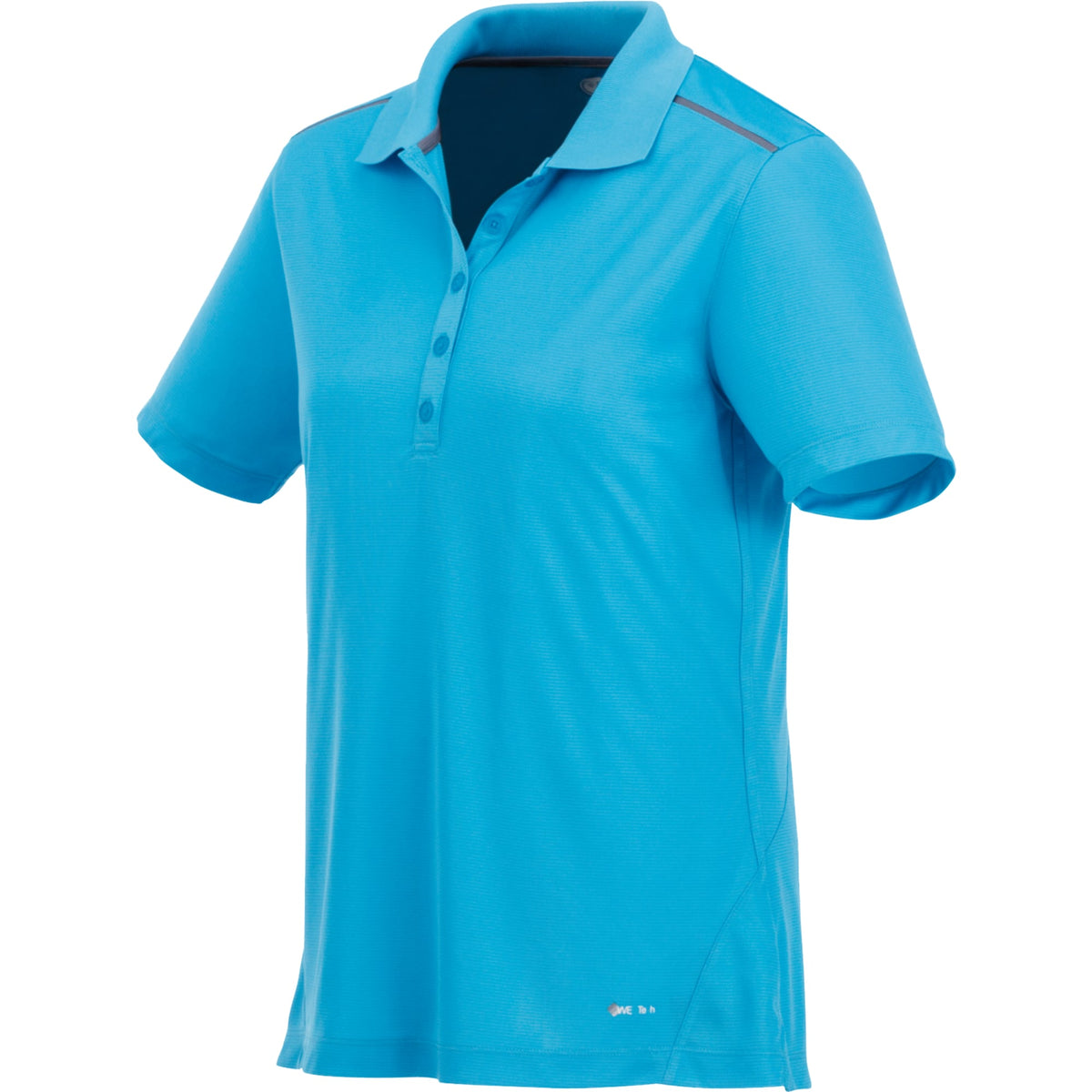 Albula Polo with Contrast Collar for Women Transfer - Chill/Steel Grey - Flat