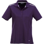 Albula Polo with Contrast Collar for Women Transfer - Dark Plum/White - Front