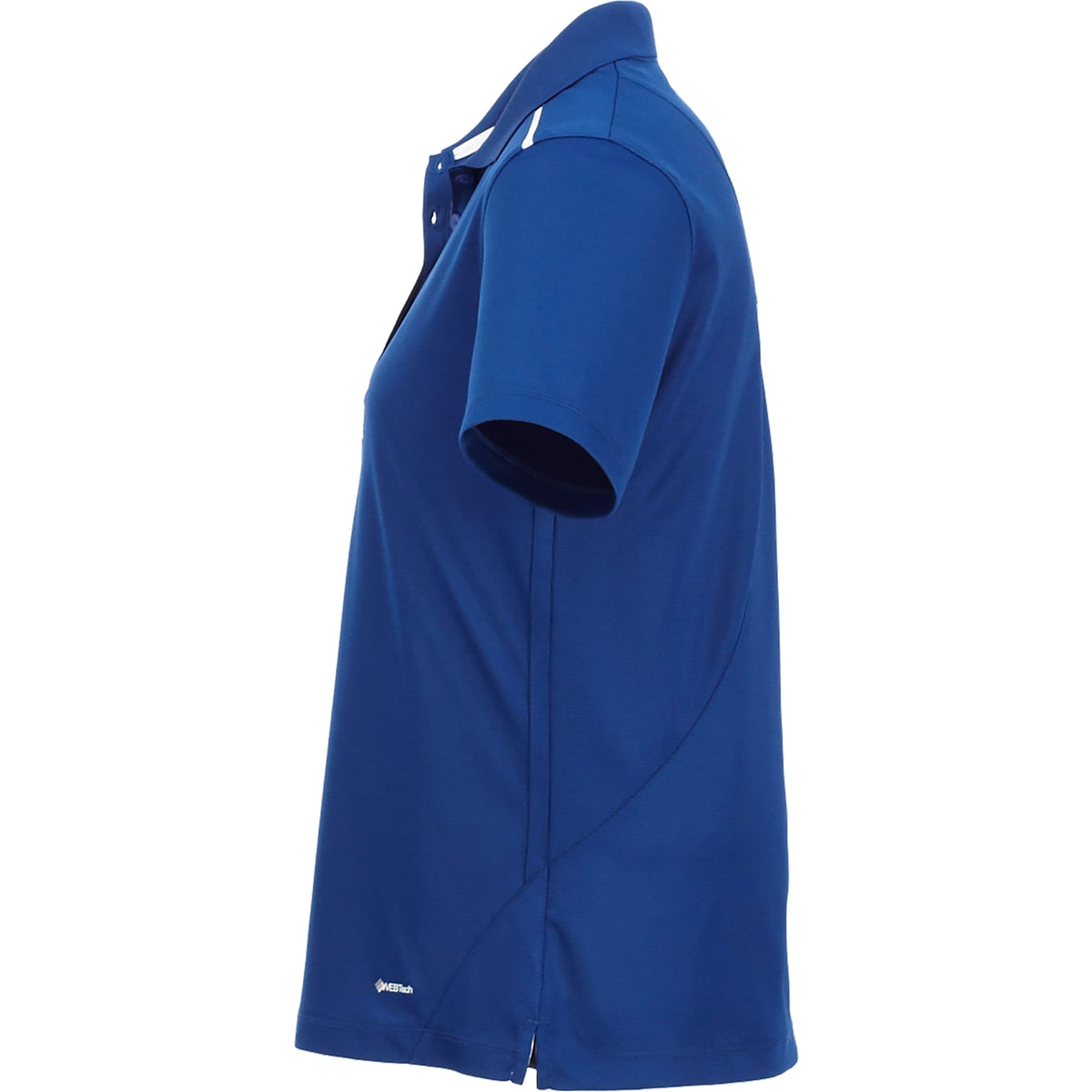 Albula Polo with Contrast Collar for Women Transfer - Metro Blue/White - Left Side