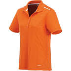 Albula Polo with Contrast Collar for Women Transfer - Saffron/White - Flat