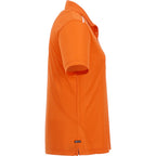Albula Polo with Contrast Collar for Women Transfer - Saffron/White - Right Side