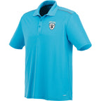Albula Short Sleeve Polo with Contrast Collar for Men Debossing - Chill/Steel Grey - Photo