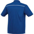 Albula Short Sleeve Polo with Contrast Collar for Men Transfer - Metro Blue/White - Back Flat 2