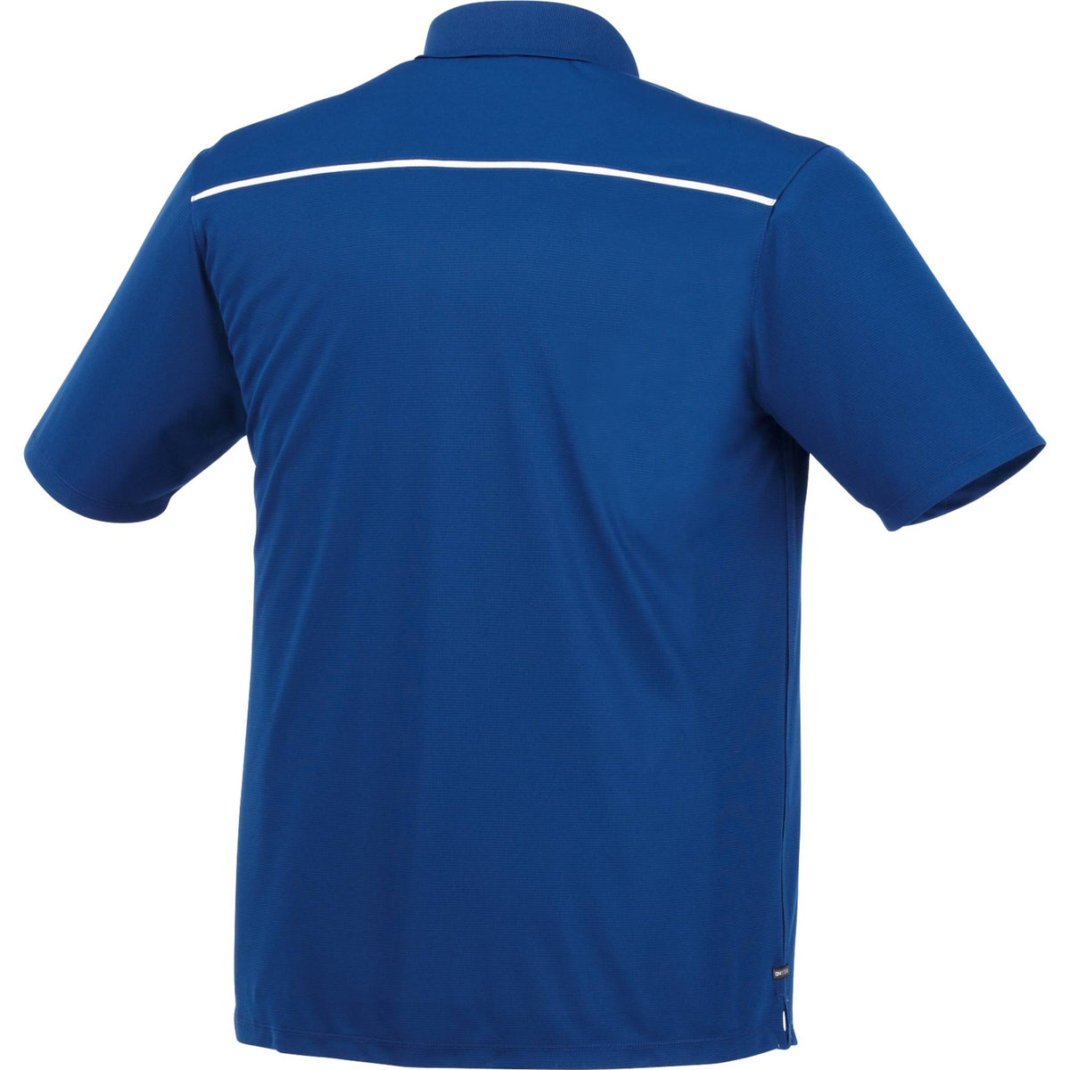Albula Short Sleeve Polo with Contrast Collar for Men Transfer - Metro Blue/White - Back Flat 2