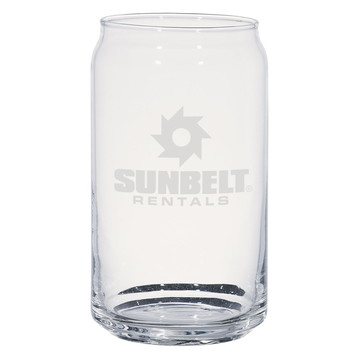 Ale Glass Can, 16 oz - Clear - Etchedlook