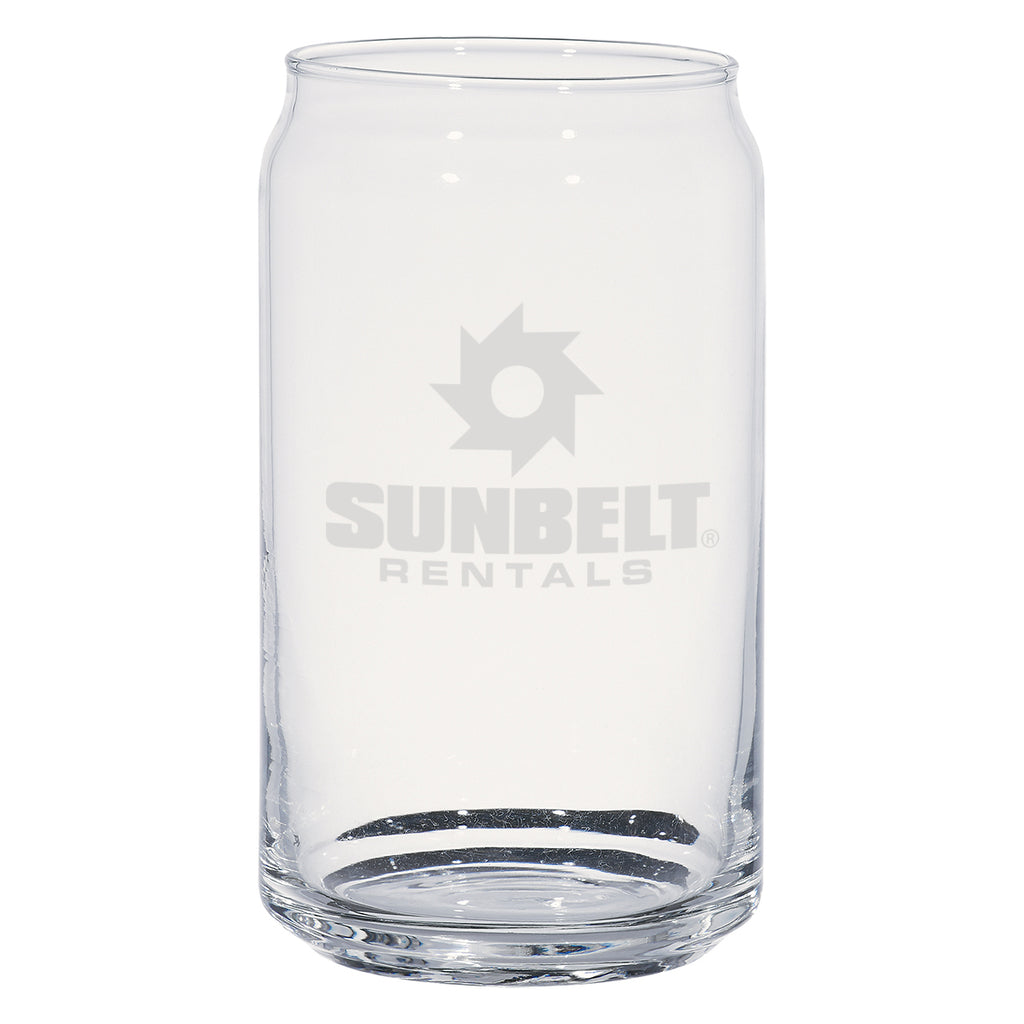 Ale Glass Can, 16 oz - Clear - Etchedlook