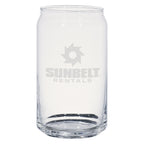 Ale Glass Can, 16 oz - Clear - Etchedlook