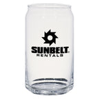 Ale Glass Can, 16 oz - Clear - Silk Screen