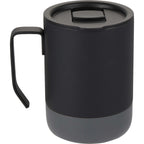 Alexander Vacuum Tumbler with Handle and Slider Lid, 14 oz - Black - Back
