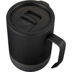 Alexander Vacuum Tumbler with Handle and Slider Lid, 14 oz Laser Engraving - Black - Detail 3
